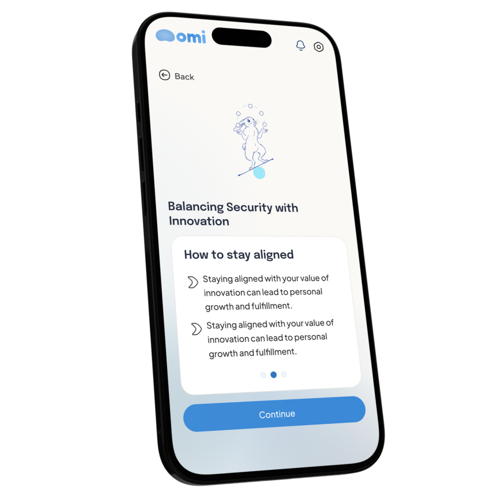 Omi app preview on an iPhone